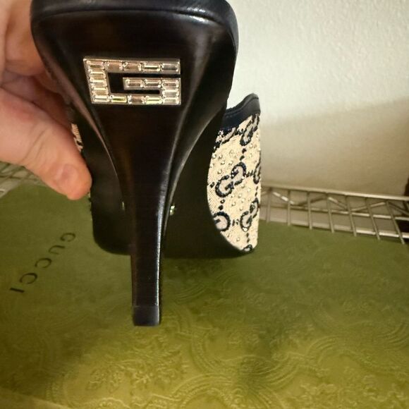 Gucci Women's Slide Heels with rhinestone - Picture 7 of 7